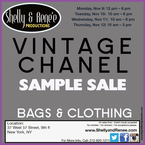 vintage chanel sample sale 2018